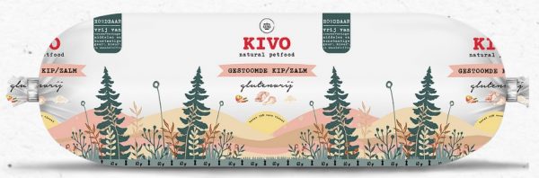 Kivo gestoomde Kip & Zalm 600 gram