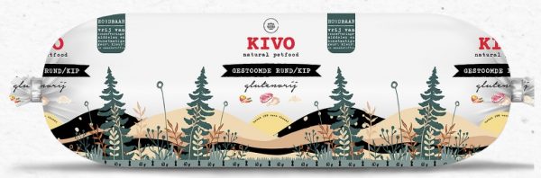 Kivo gestoomde Rund & Kip 600 gram
