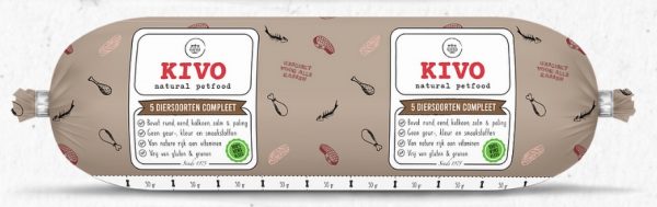Kivo 5 diersoorten compleet 1000 gram