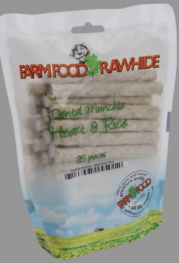 Farm Food Rawhide Dental Munchie Hart (35 stuks)