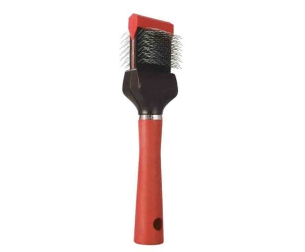 Flexibele borstel slicker Rood Tritra Enkel