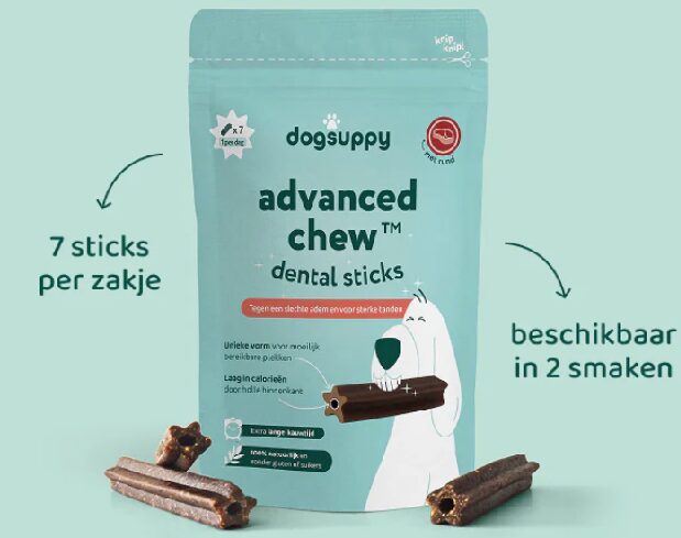 DogSuppy Clean bite advanced dental sticks zalm (7 stuks)